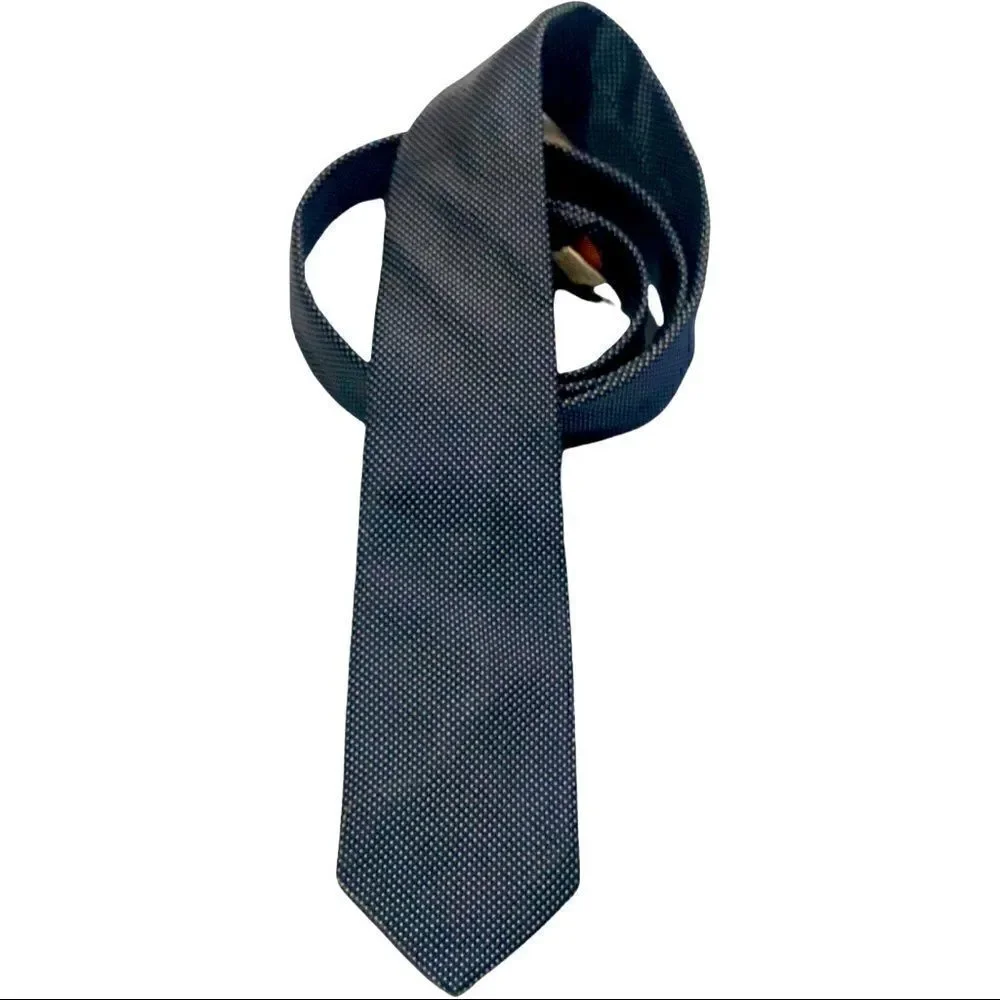 Bert Pulitzer Navy Blue Silk Necktie